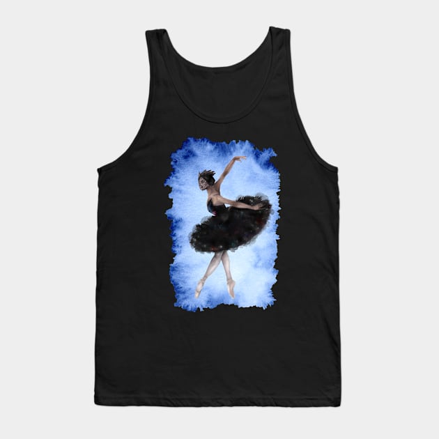 black swan ballerina Tank Top by sharanarnoldart